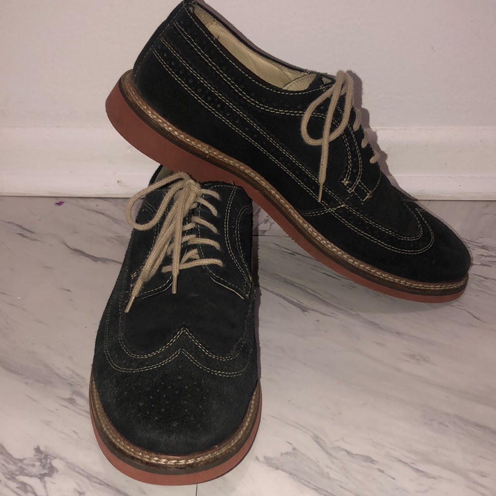 1901 Black Suede Men’s Oxford